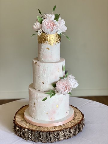 Blush and gold texture